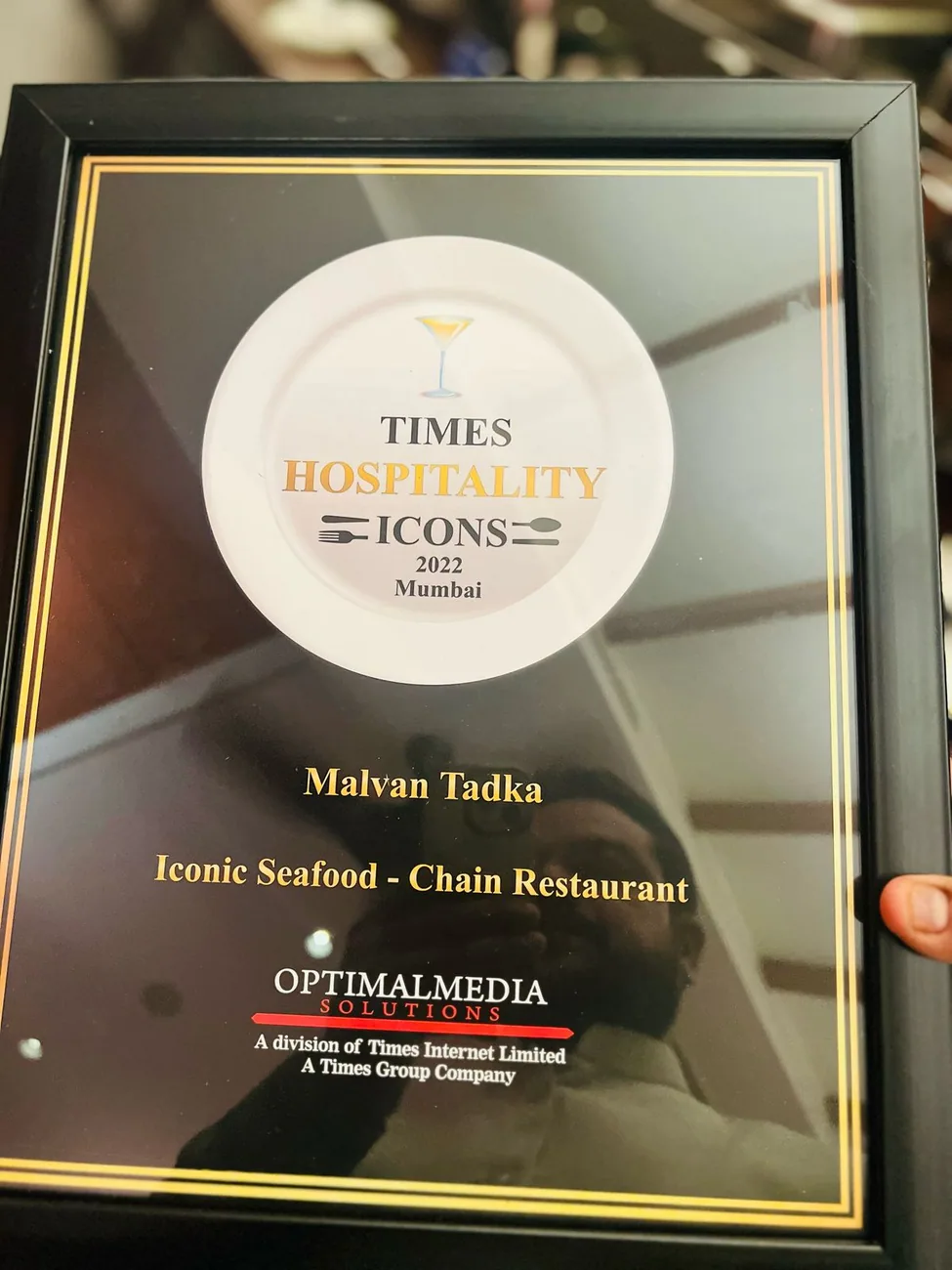 Times Hospitality Icons 2022 award for Iconic Seafood Chain Restaurant