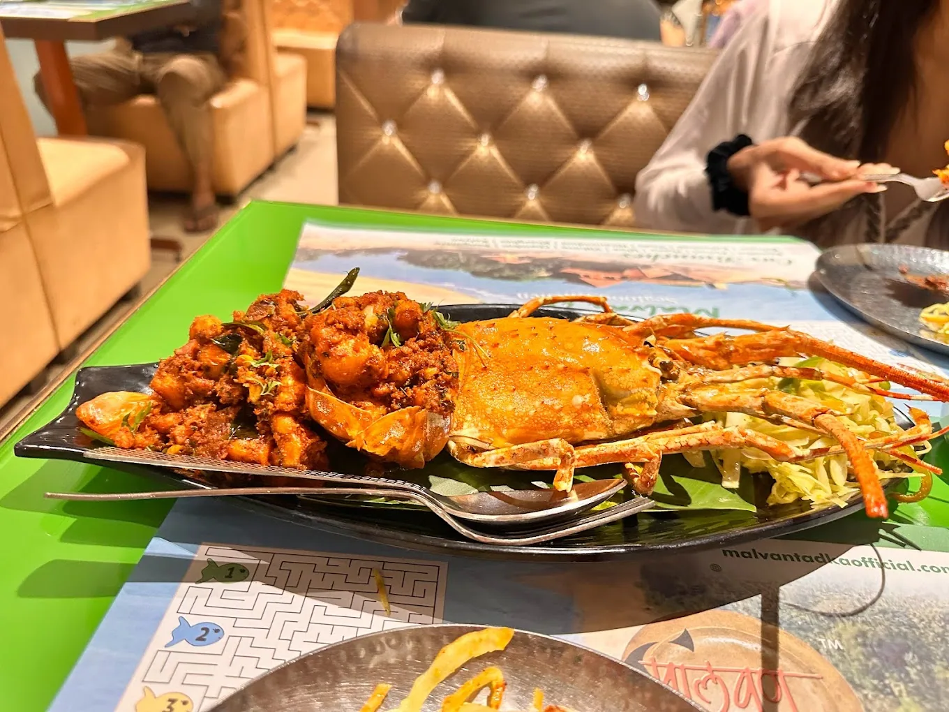 Crab and prawn platter